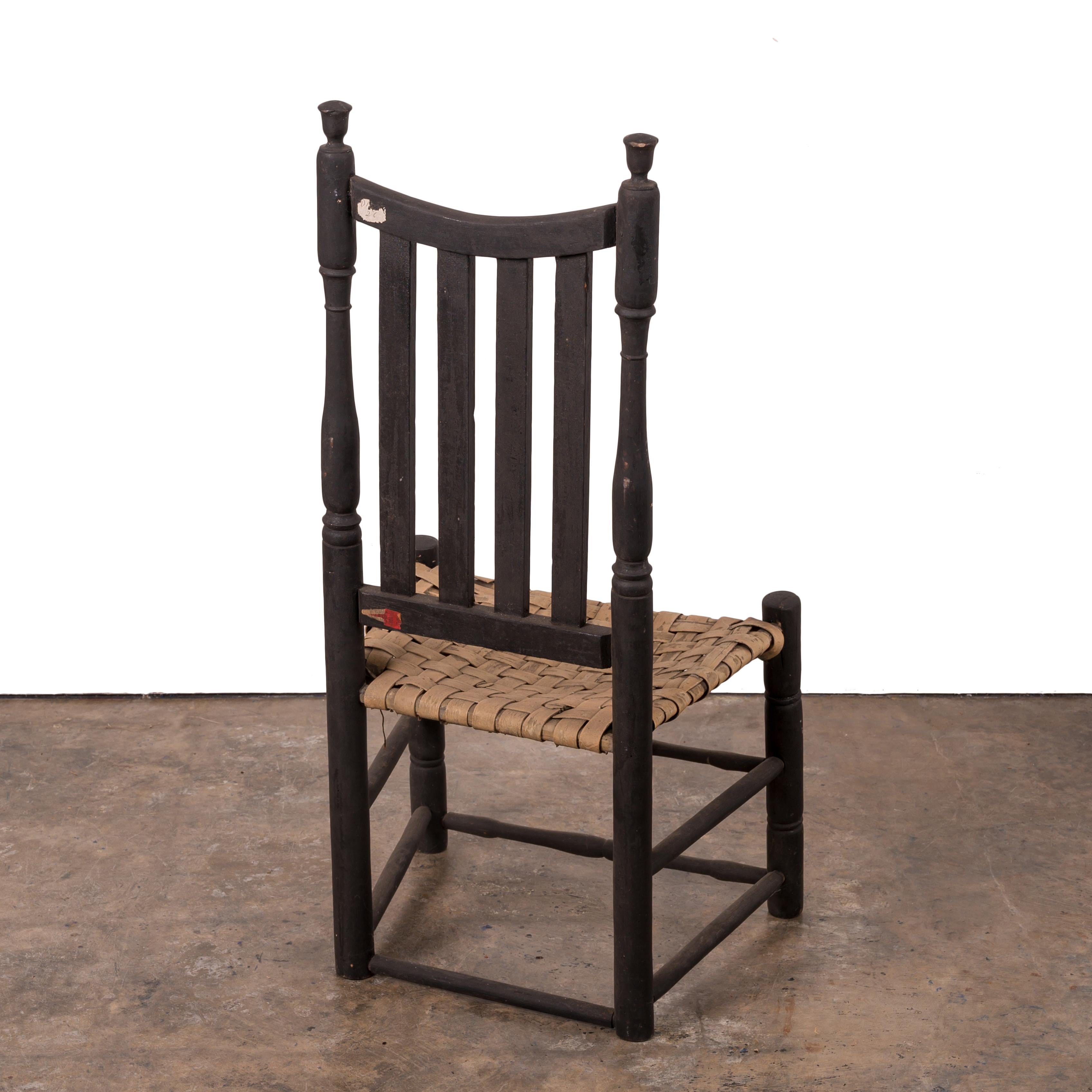 Chaise à dossier à empiècement, Connecticut, 18e siècle en vente 3