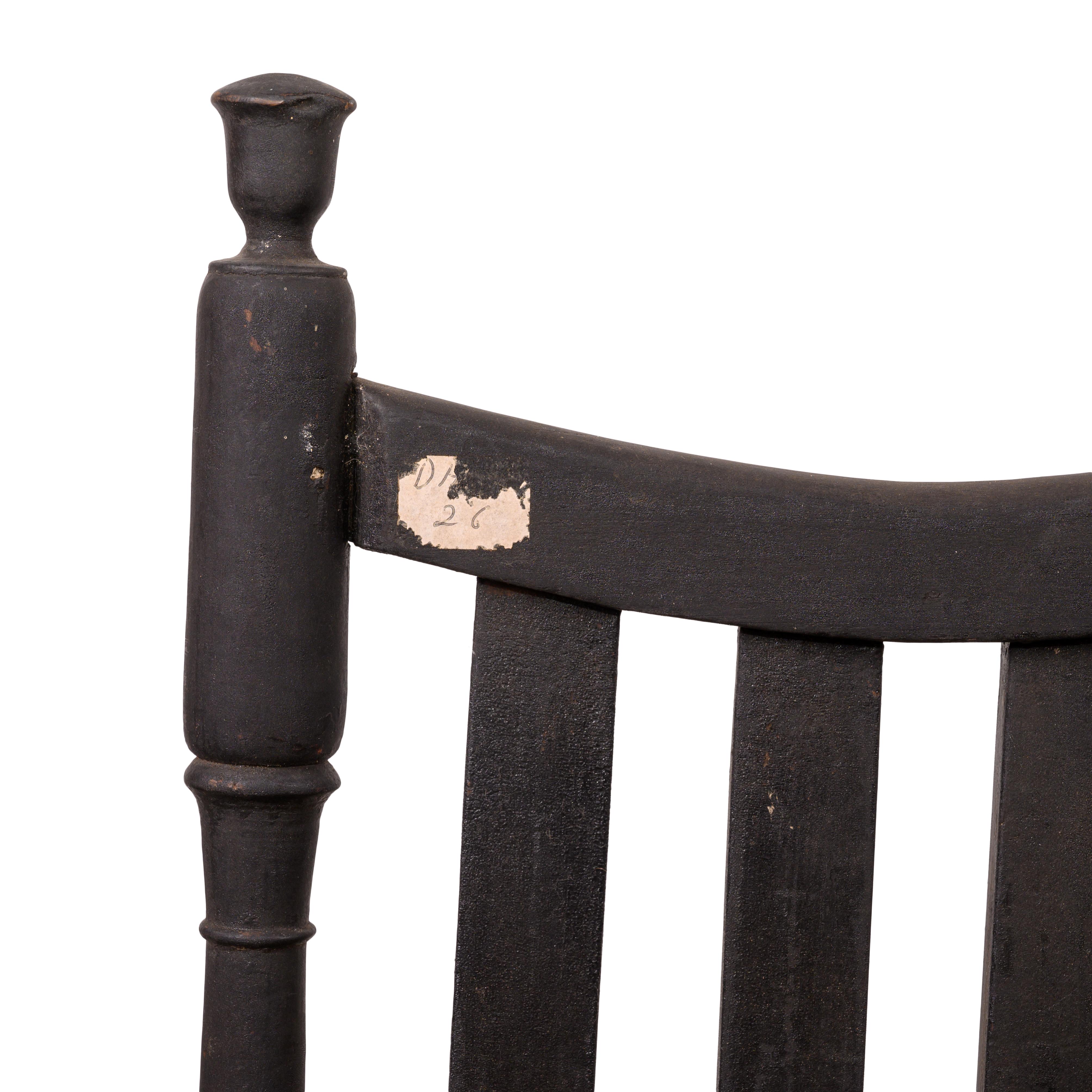 Chaise à dossier à empiècement, Connecticut, 18e siècle en vente 6