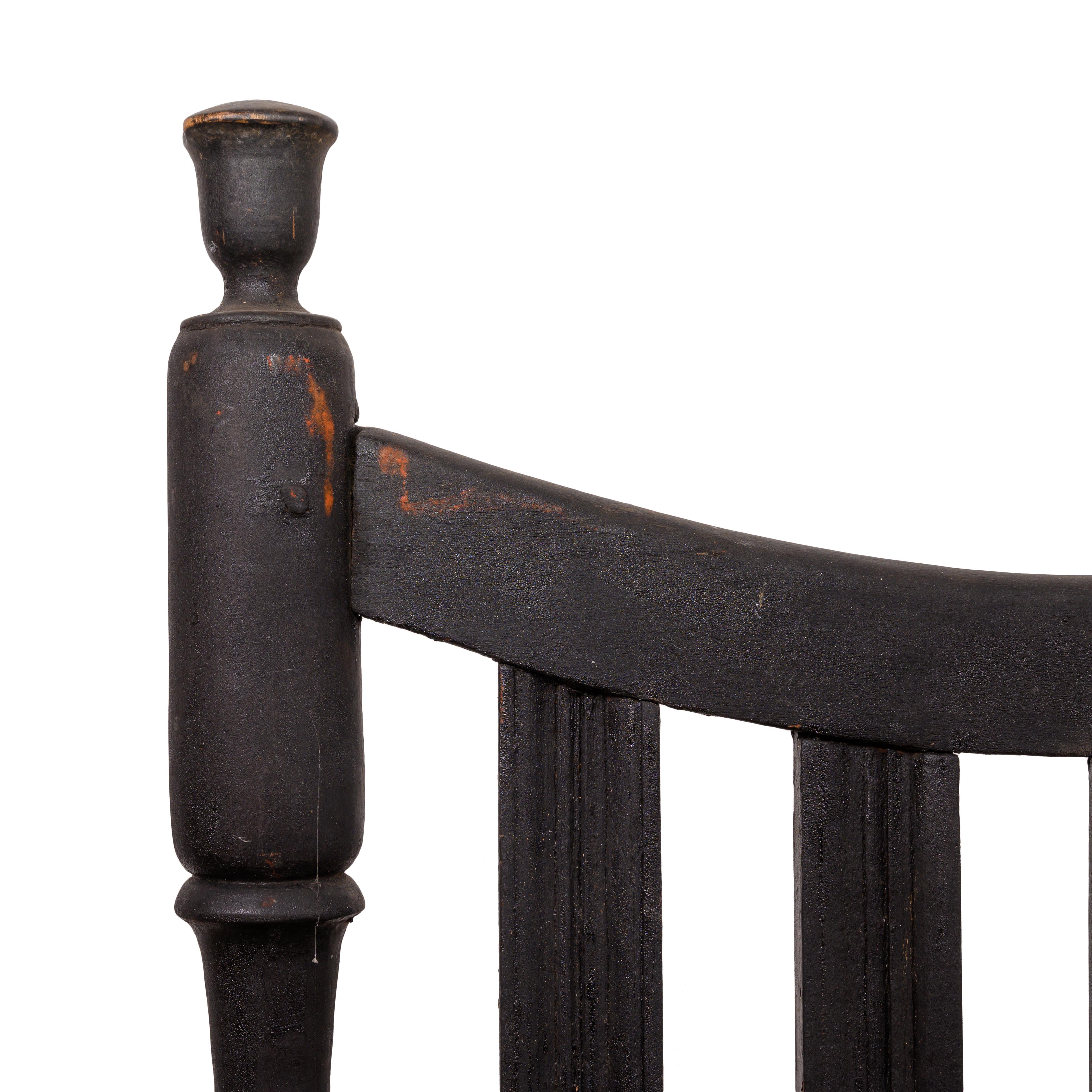 Chêne Chaise à dossier à empiècement, Connecticut, 18e siècle en vente