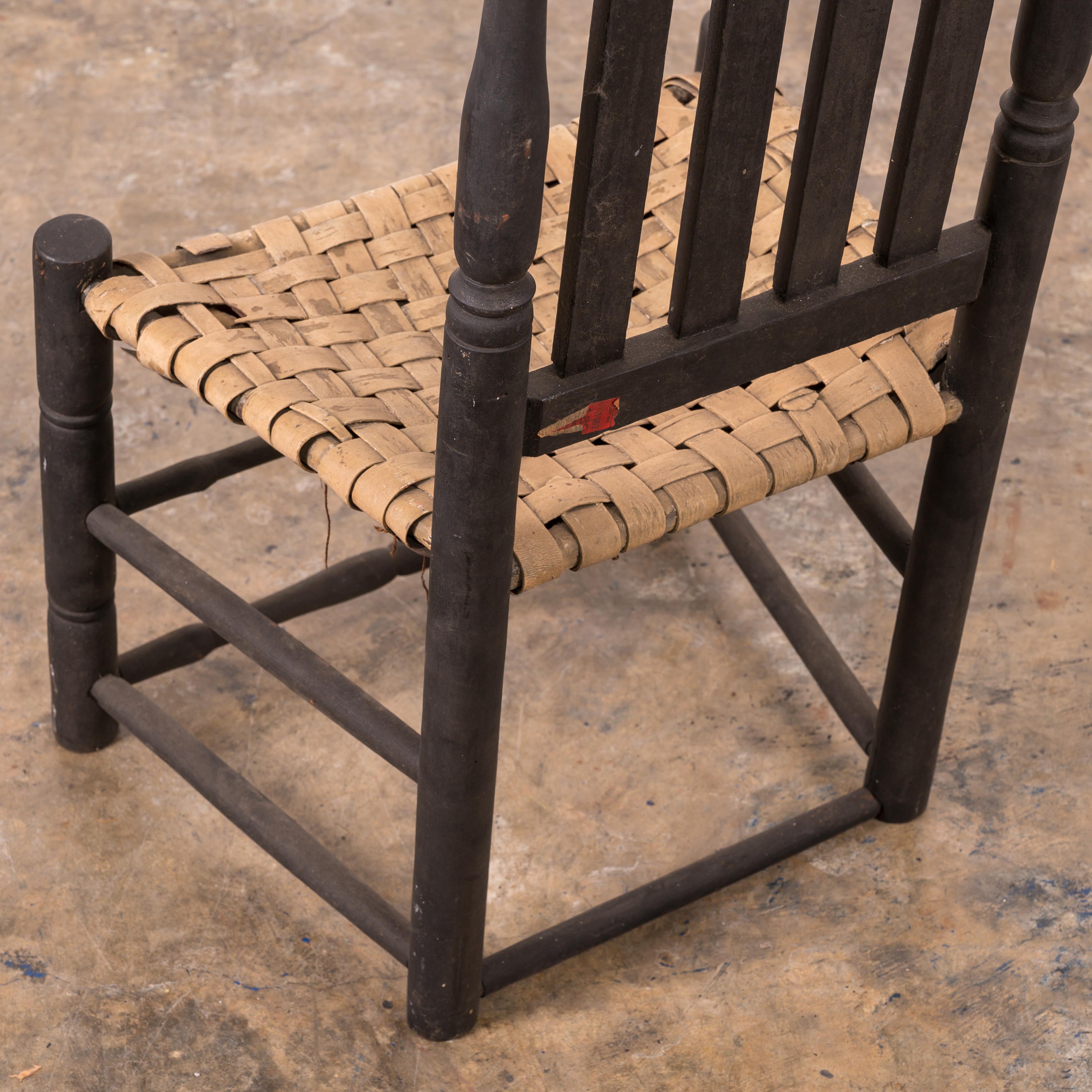 Chaise à dossier à empiècement, Connecticut, 18e siècle en vente 4