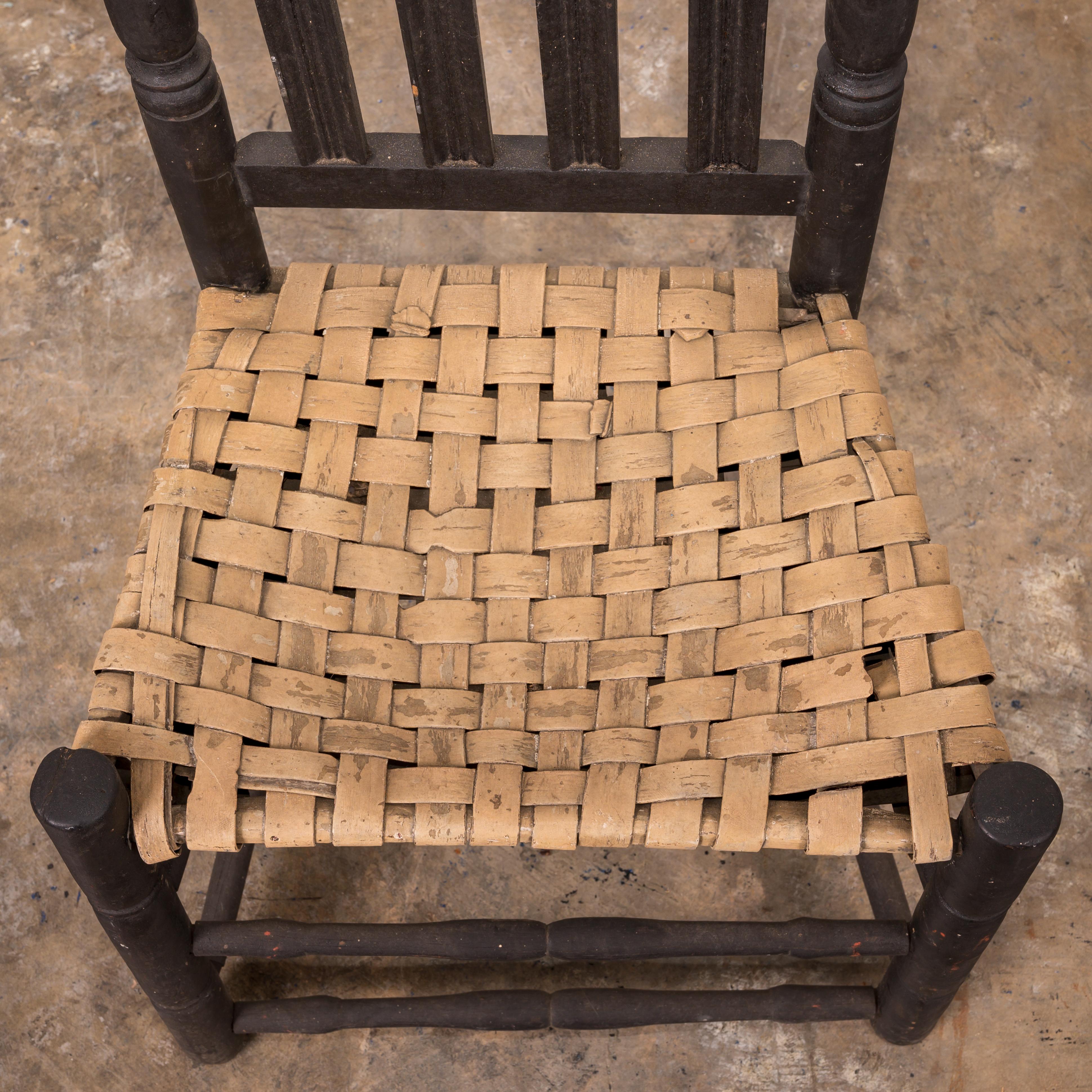 Chaise à dossier à empiècement, Connecticut, 18e siècle en vente 1