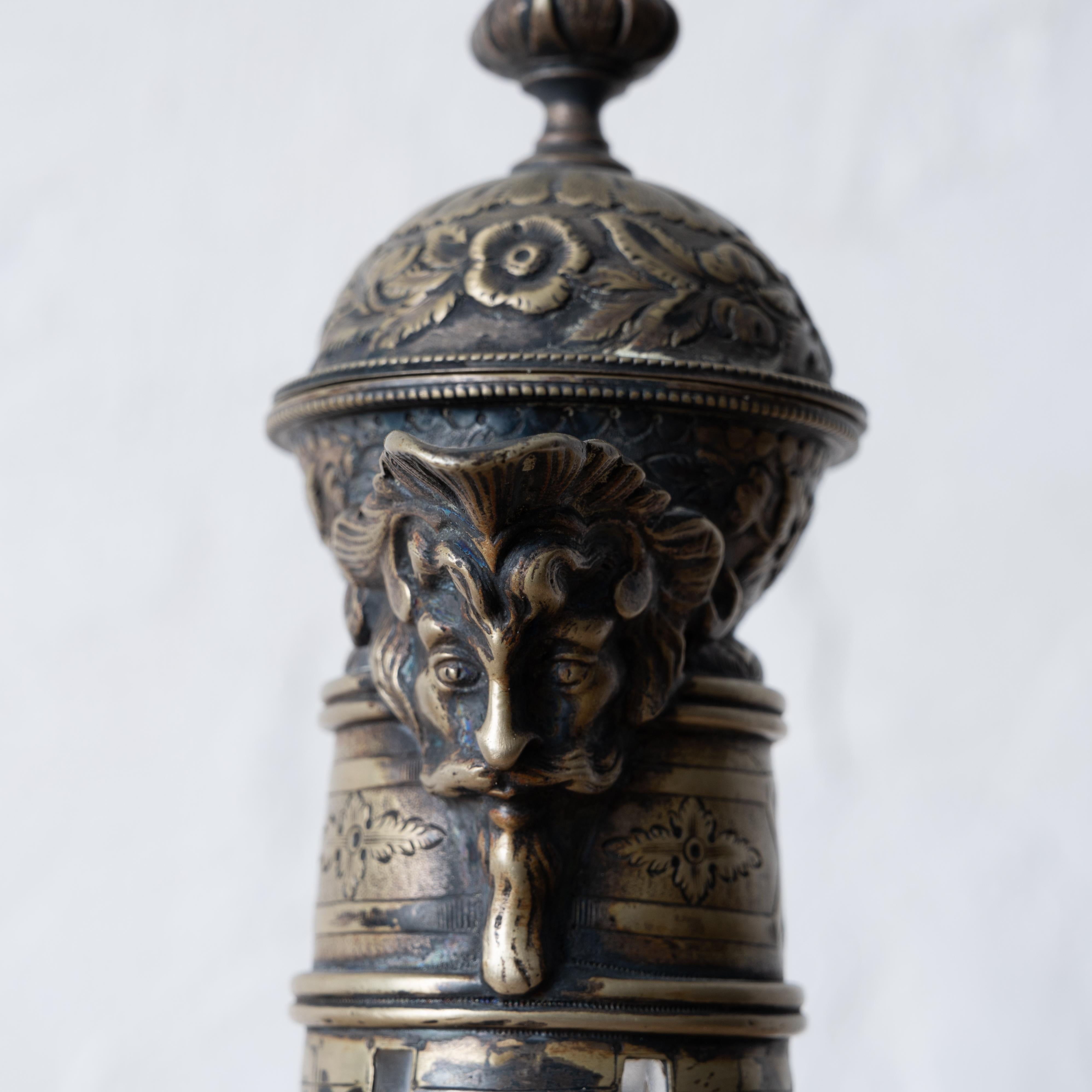 Viktorianischer Bacchus-Flakon, um 1890 im Angebot 3