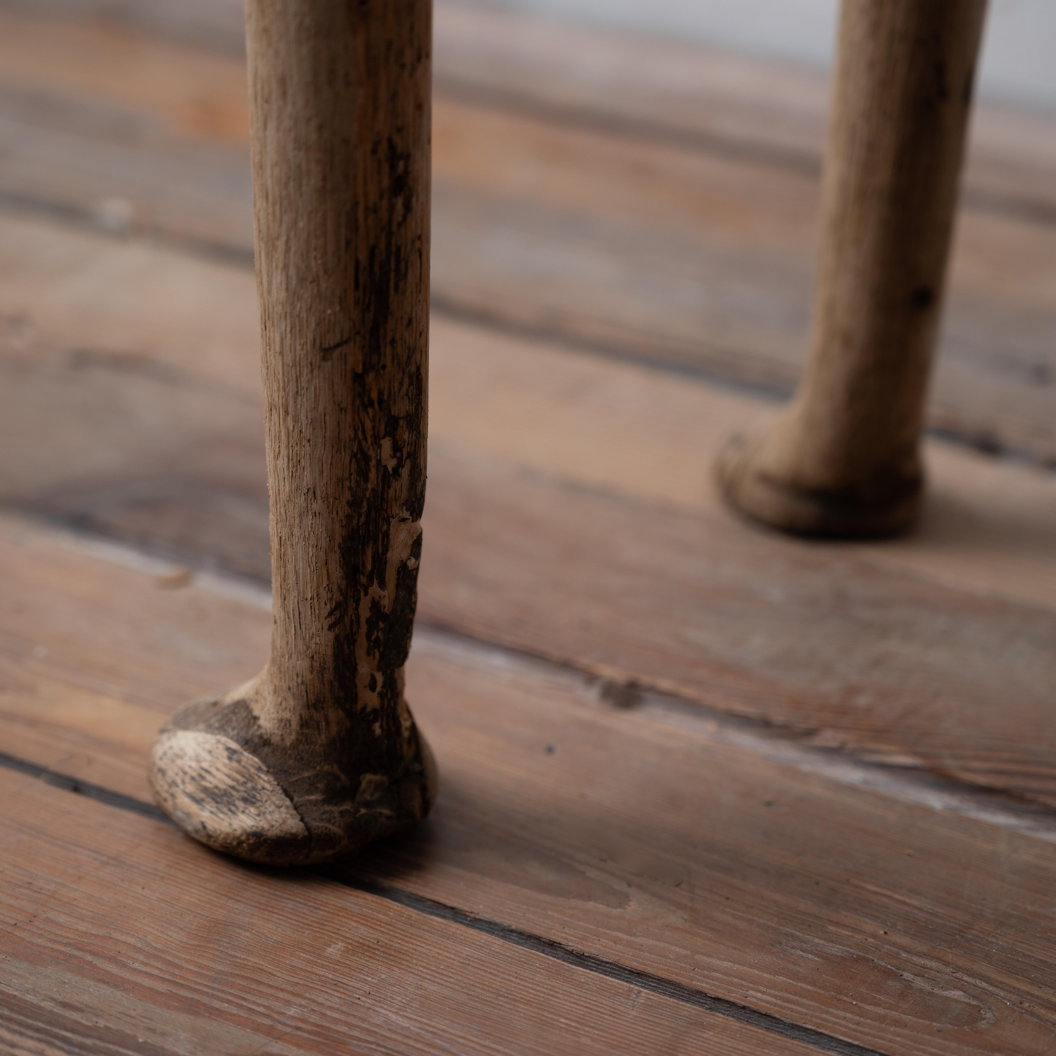Georgian Bleached Oak Drop Leaf Table For Sale 9