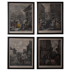 William Hogarth, The Four Times of the Day - Set of 4