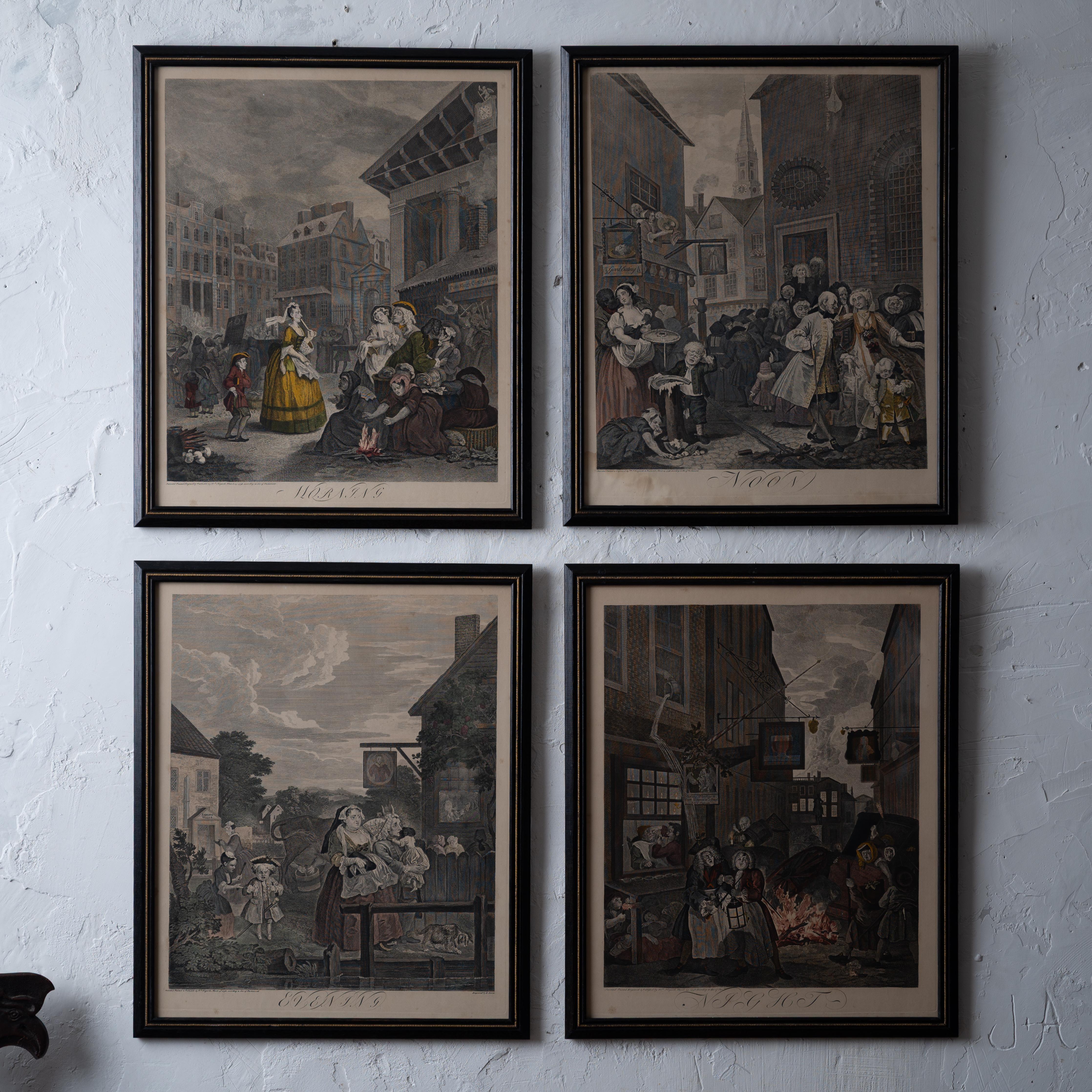 William Hogarth
(British, 1697-1764)

William Hogarth’s The Four Times of the Day engravings, 19th century after the originals of 1738.

sight: 16 by 19 ¾ inches
frame: 18 by 21 ½ inches
