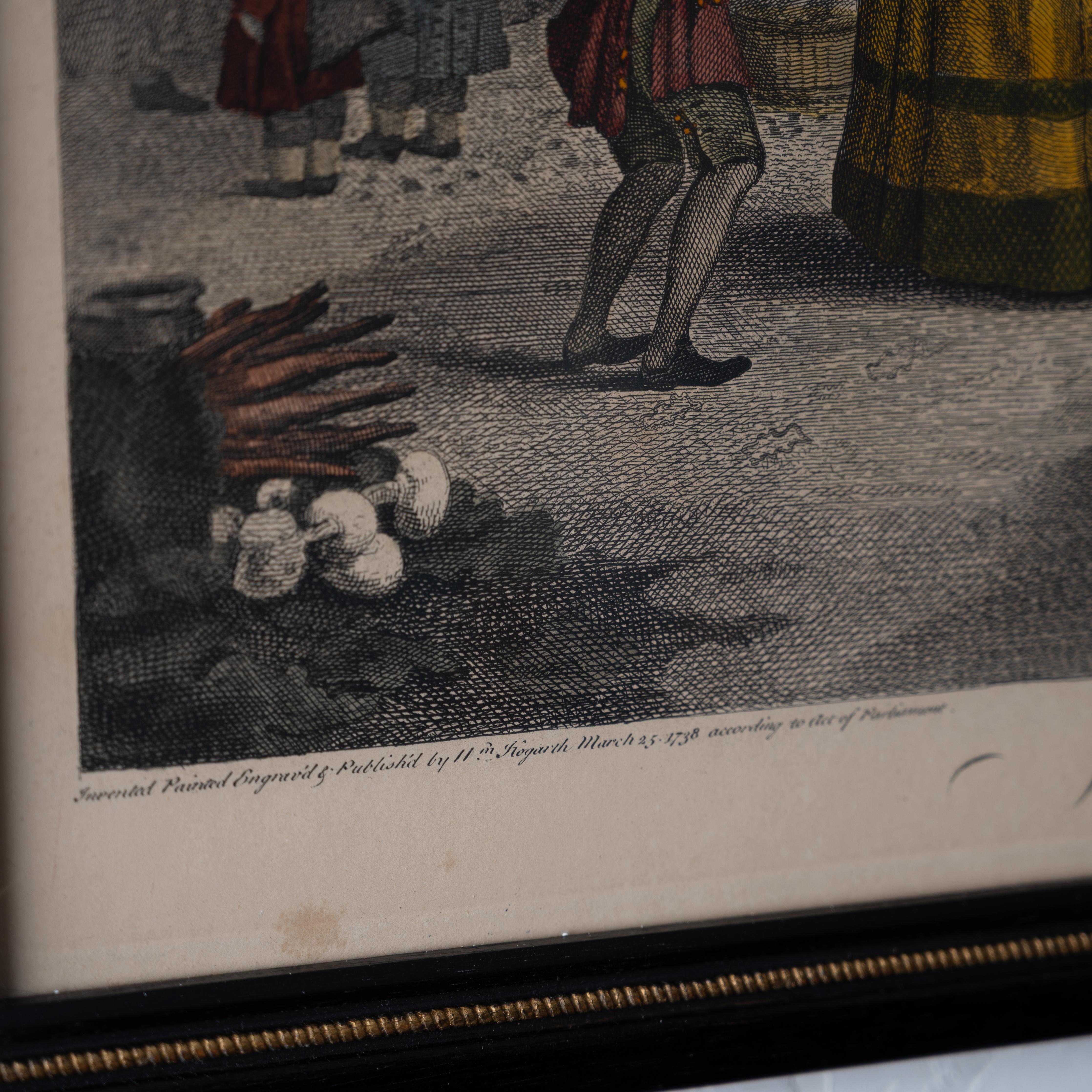William Hogarth, The Four Times of the Day - Set of 4 For Sale 2