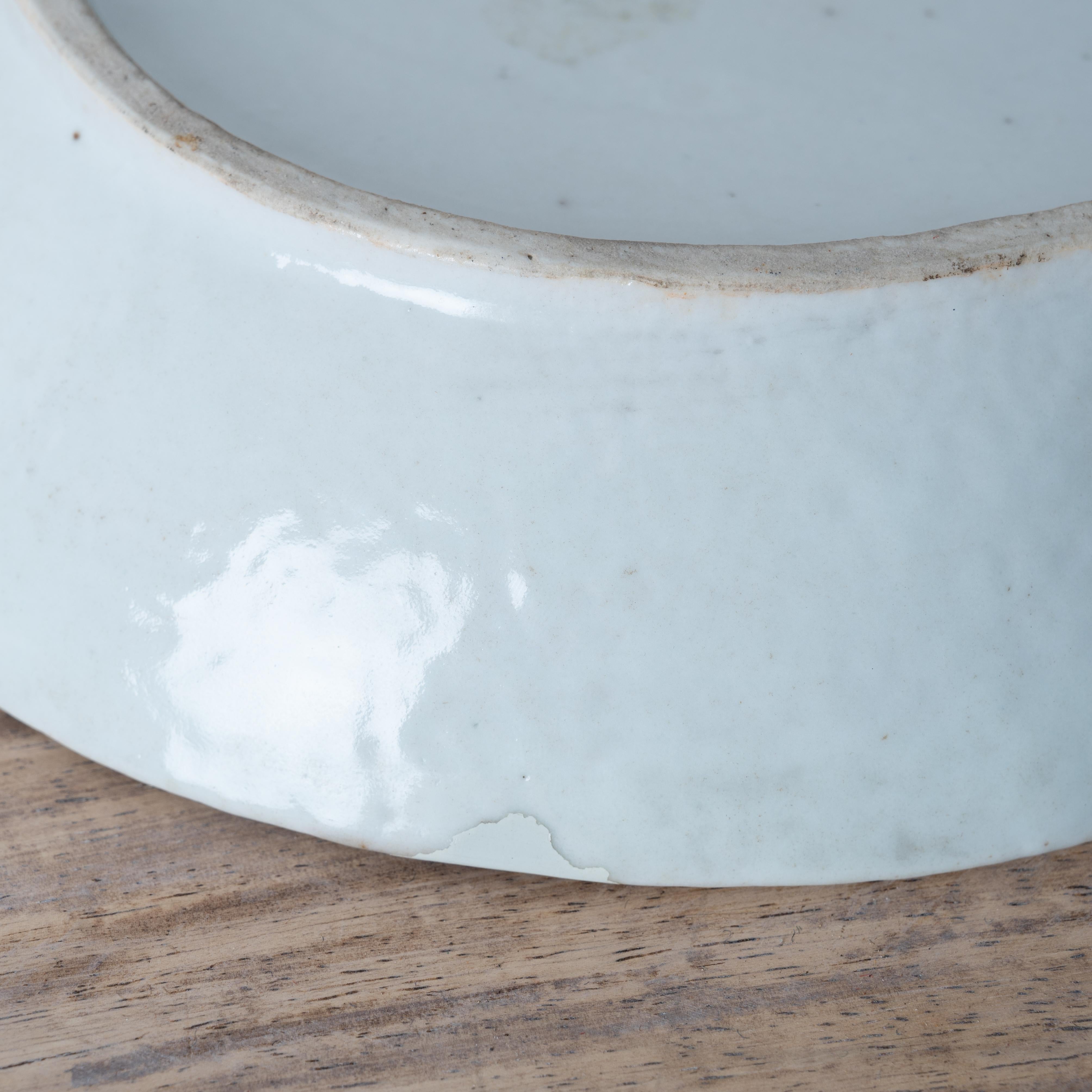 Chinese Blue Canton Shrimp Dish For Sale 2