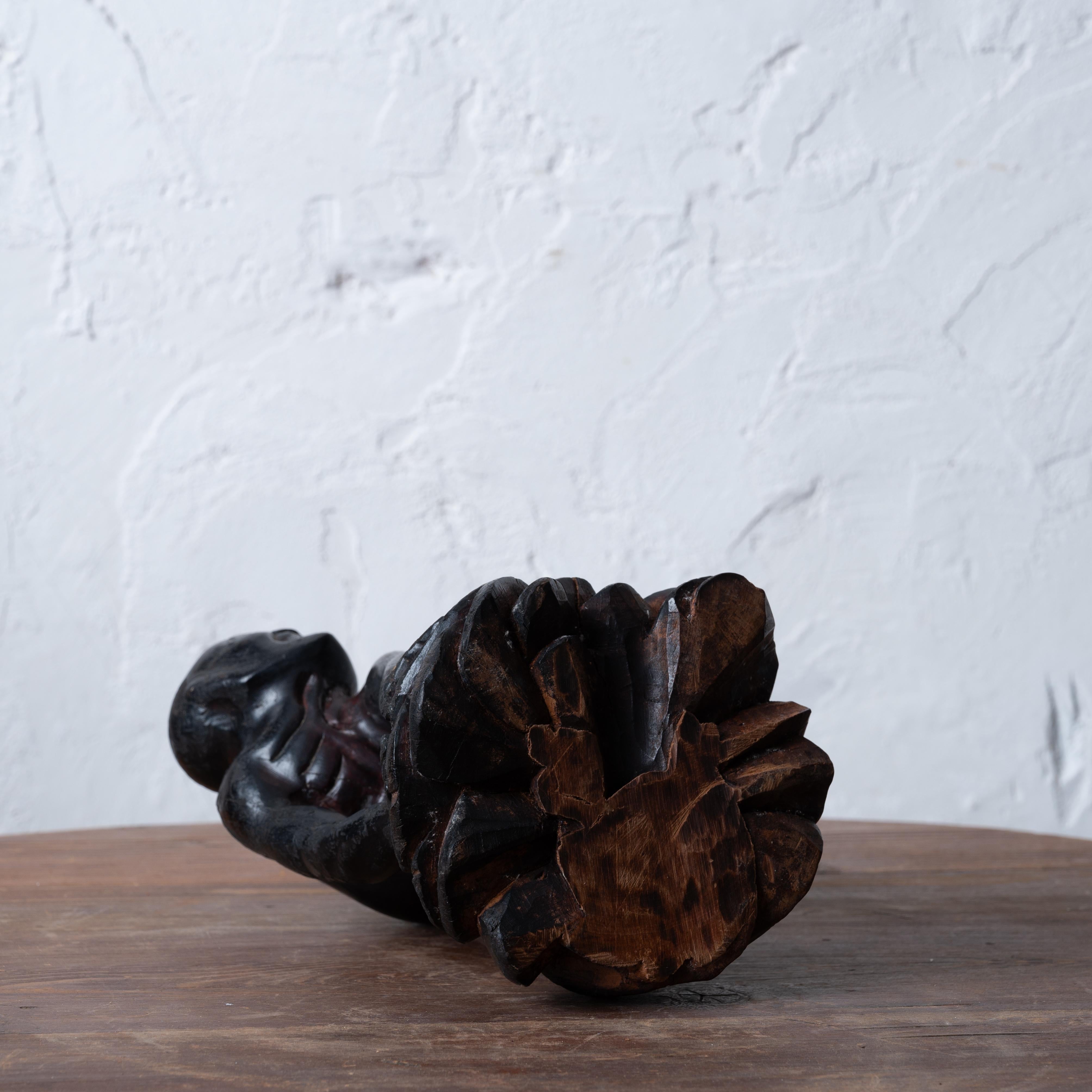 A Japanese Carved Root Yōkai Figure, Meiji Period For Sale 8