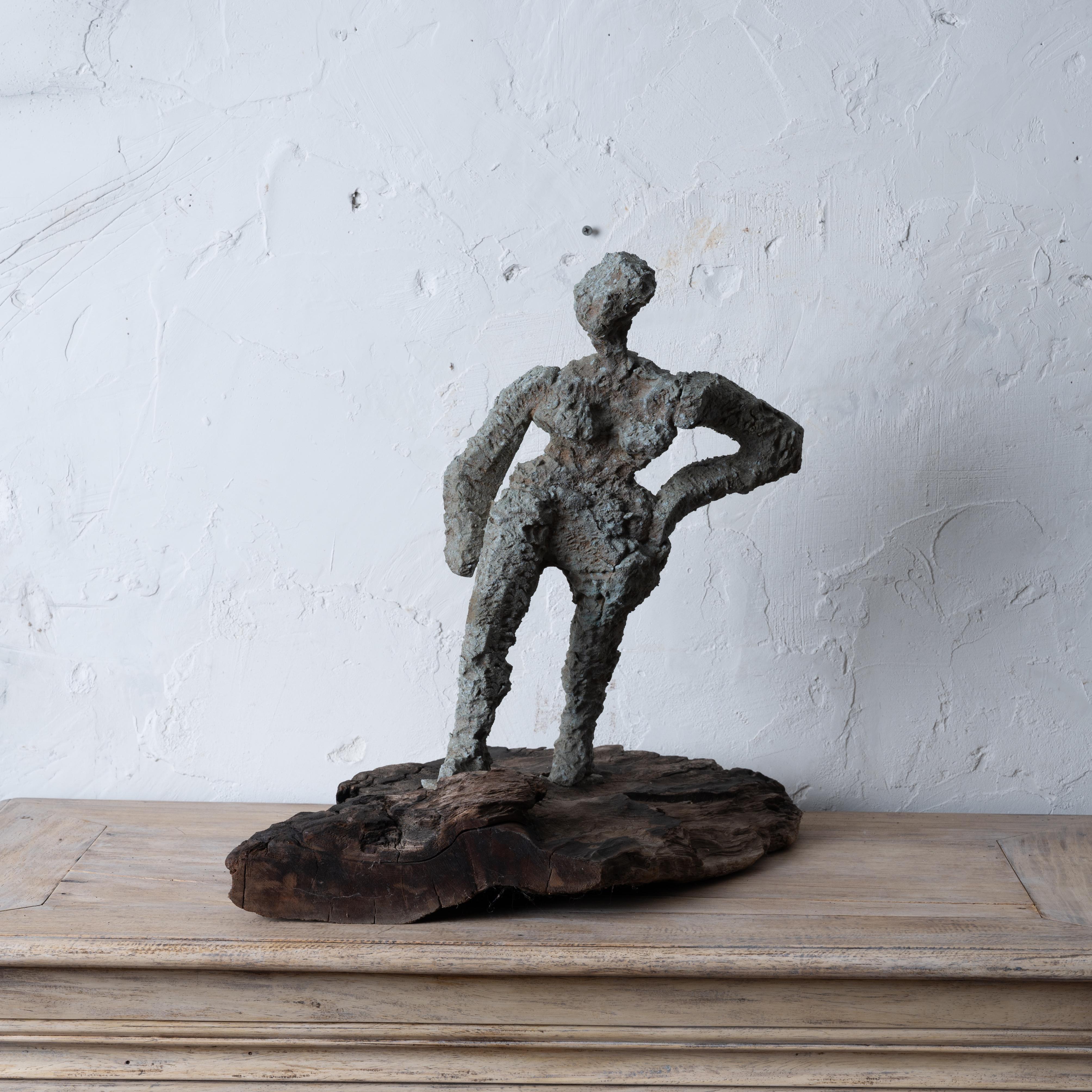 French Abstract Figural Sculpture, France, 1950s For Sale