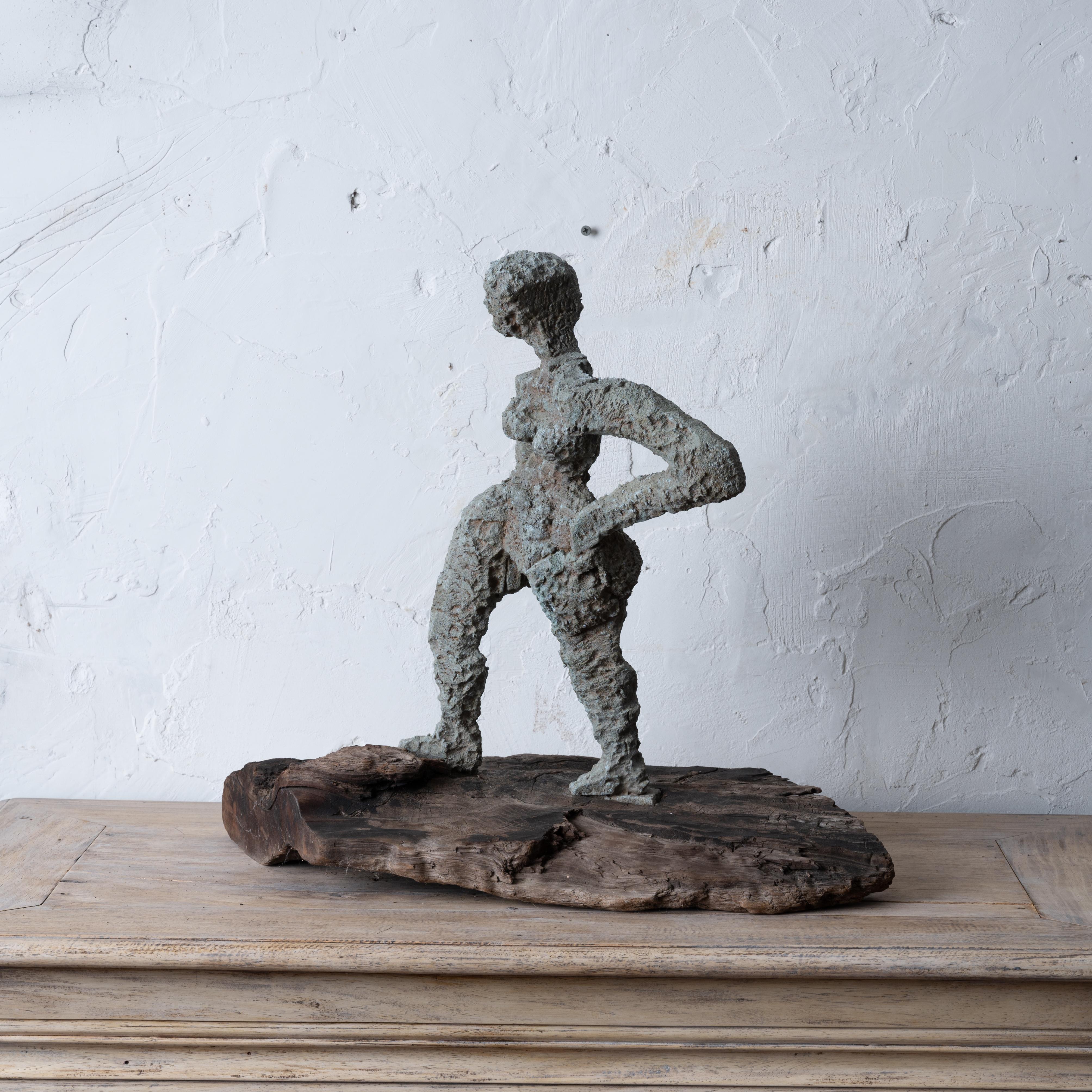 Abstract Figural Sculpture, France, 1950s In Good Condition For Sale In Savannah, GA