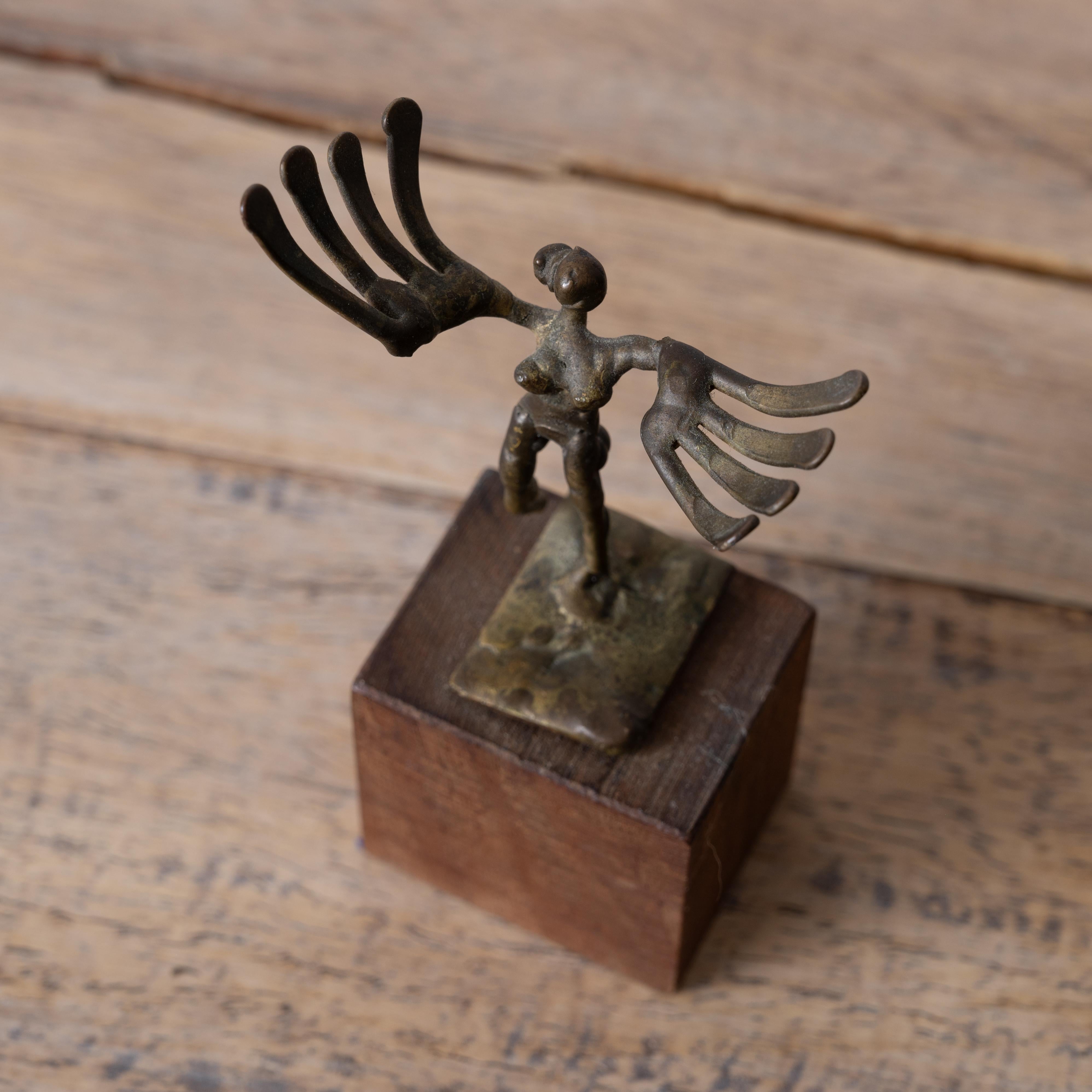 Moderno J.A. Scultura in bronzo Burlini, 1979 in vendita