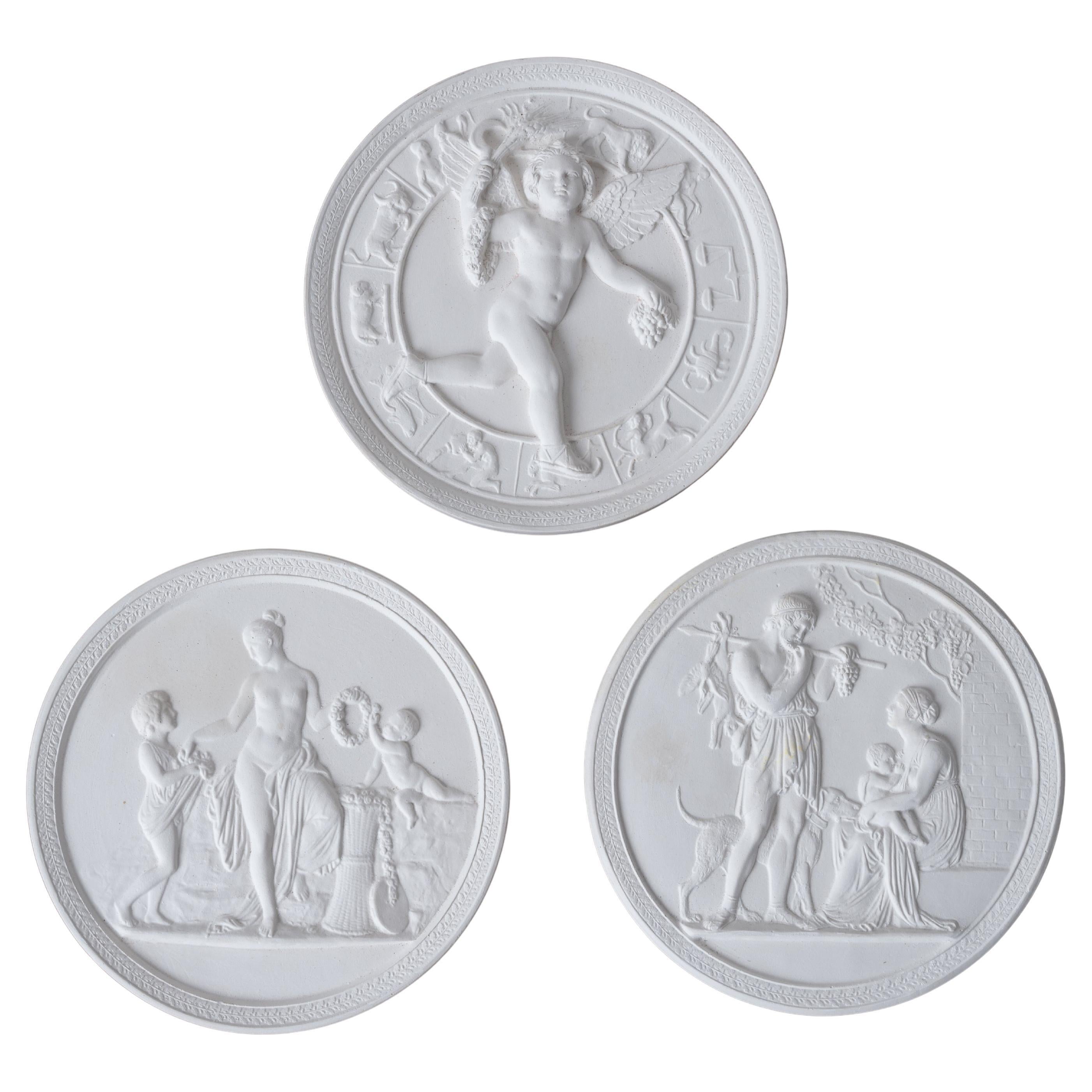 Bertel Thorvaldsen - Bing & Grøndahl Roundels, 19th Century