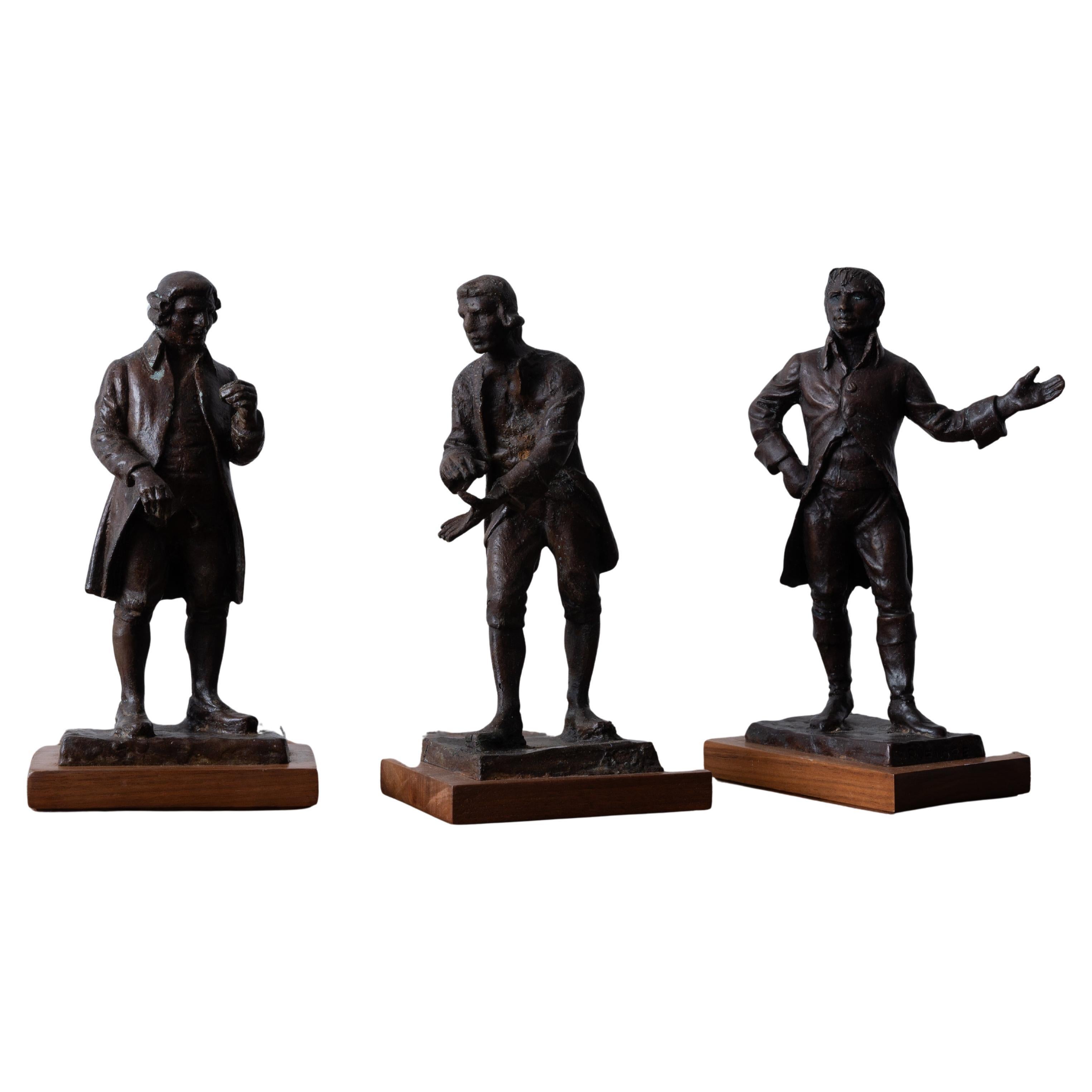 Founding Fathers WPA Bronzes by Rosario R. Fiore, 1930s For Sale