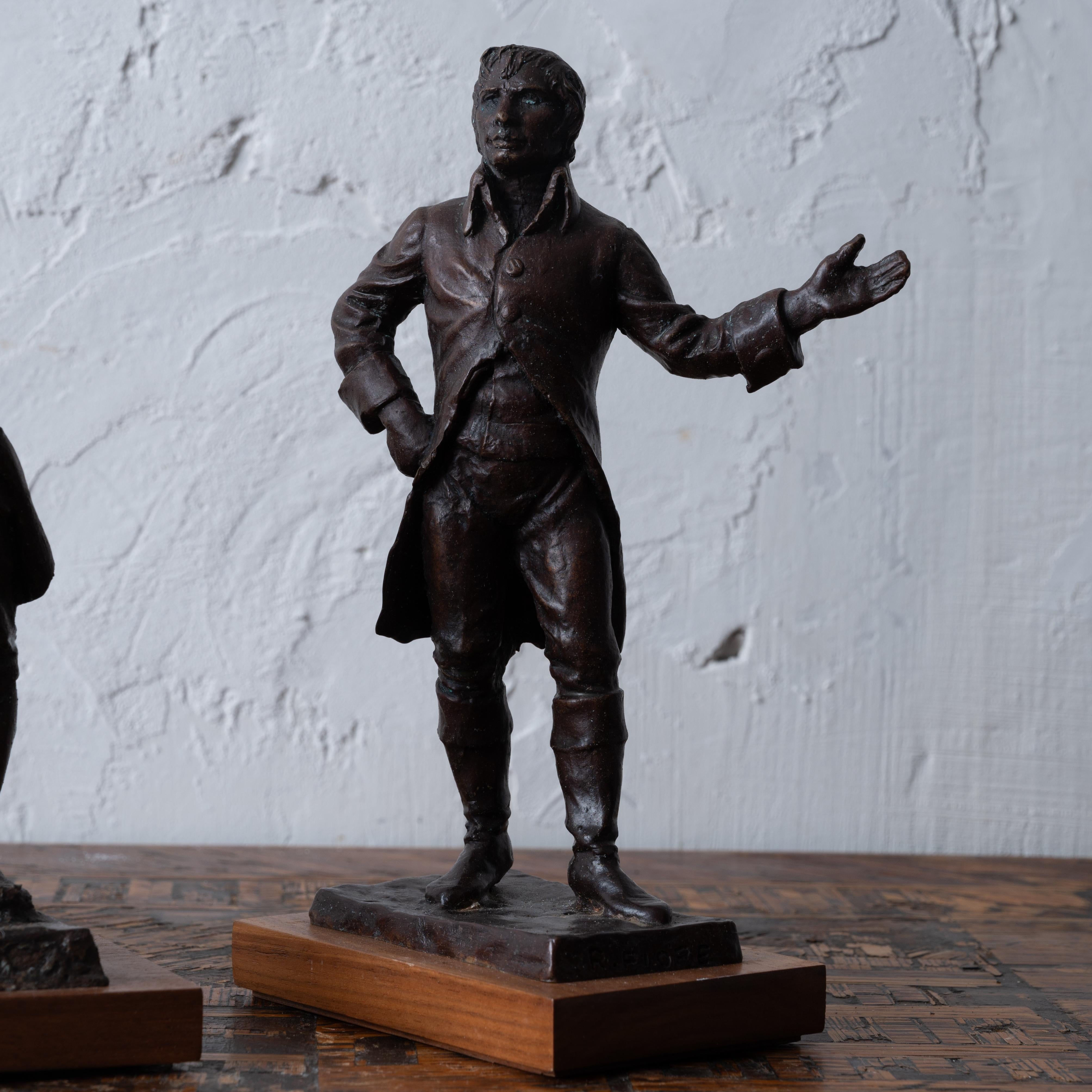 American Founding Fathers WPA Bronzes by Rosario R. Fiore, 1930s For Sale