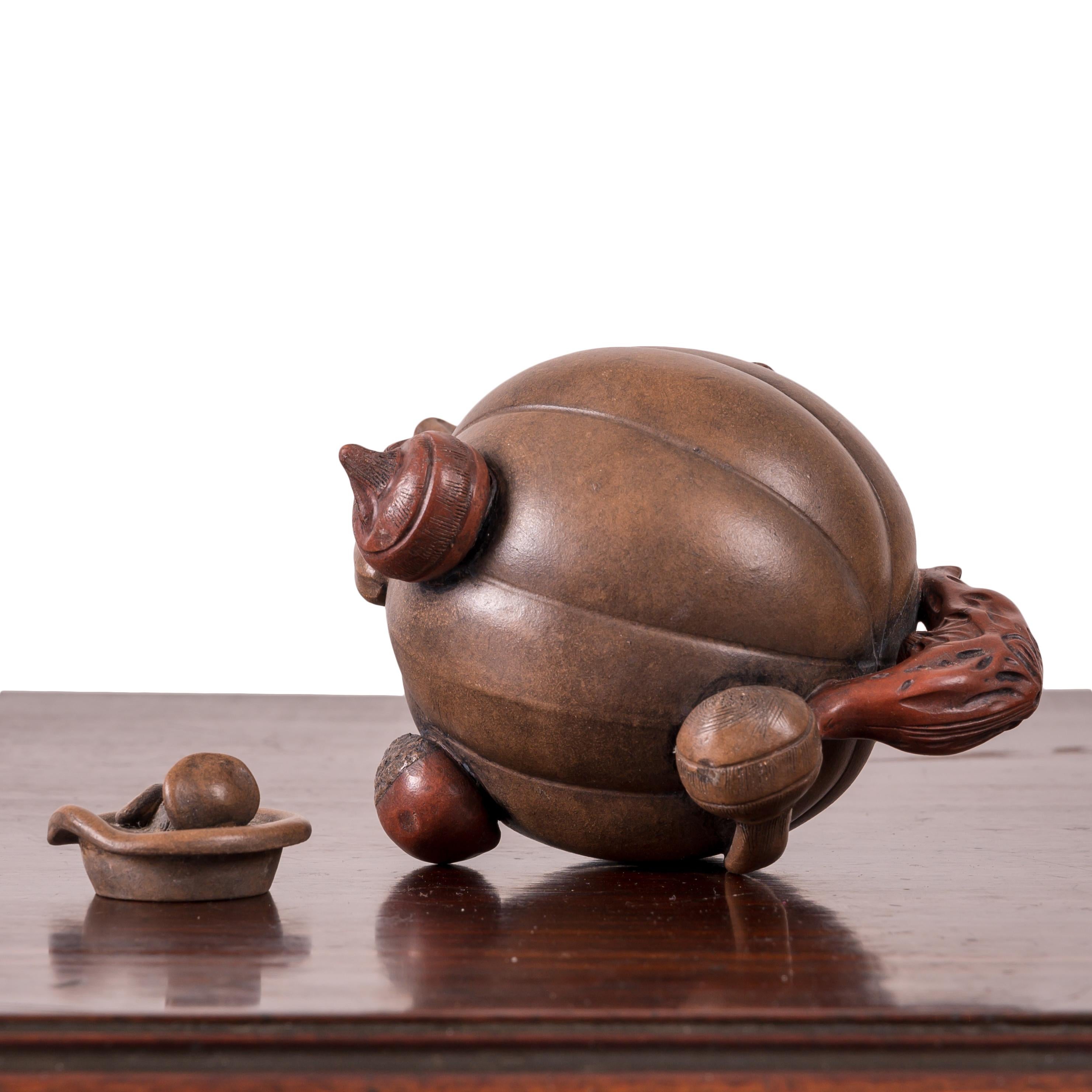Yixing 'Hundred-Fruit' Teapot For Sale 3