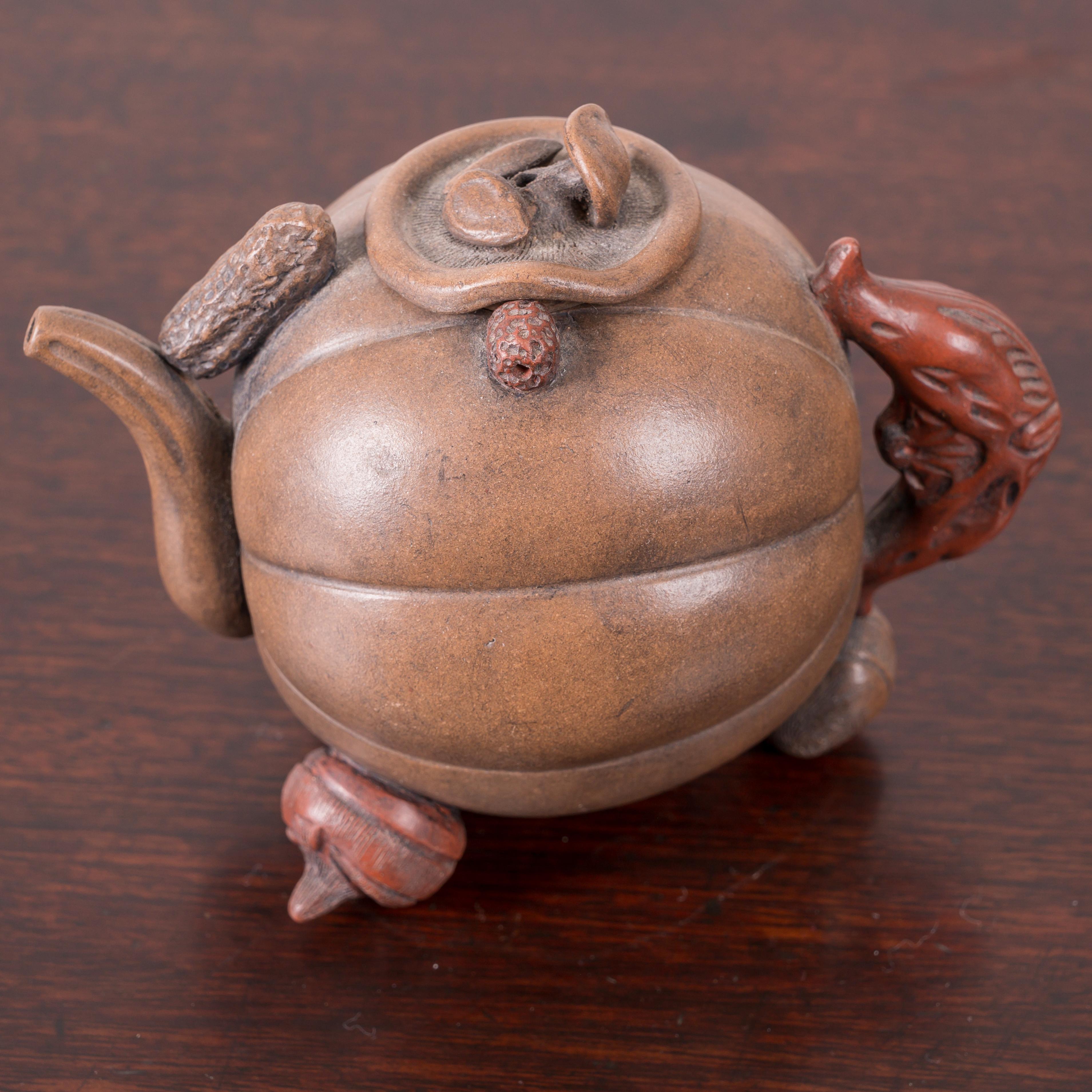 Chinese Yixing 'Hundred-Fruit' Teapot For Sale
