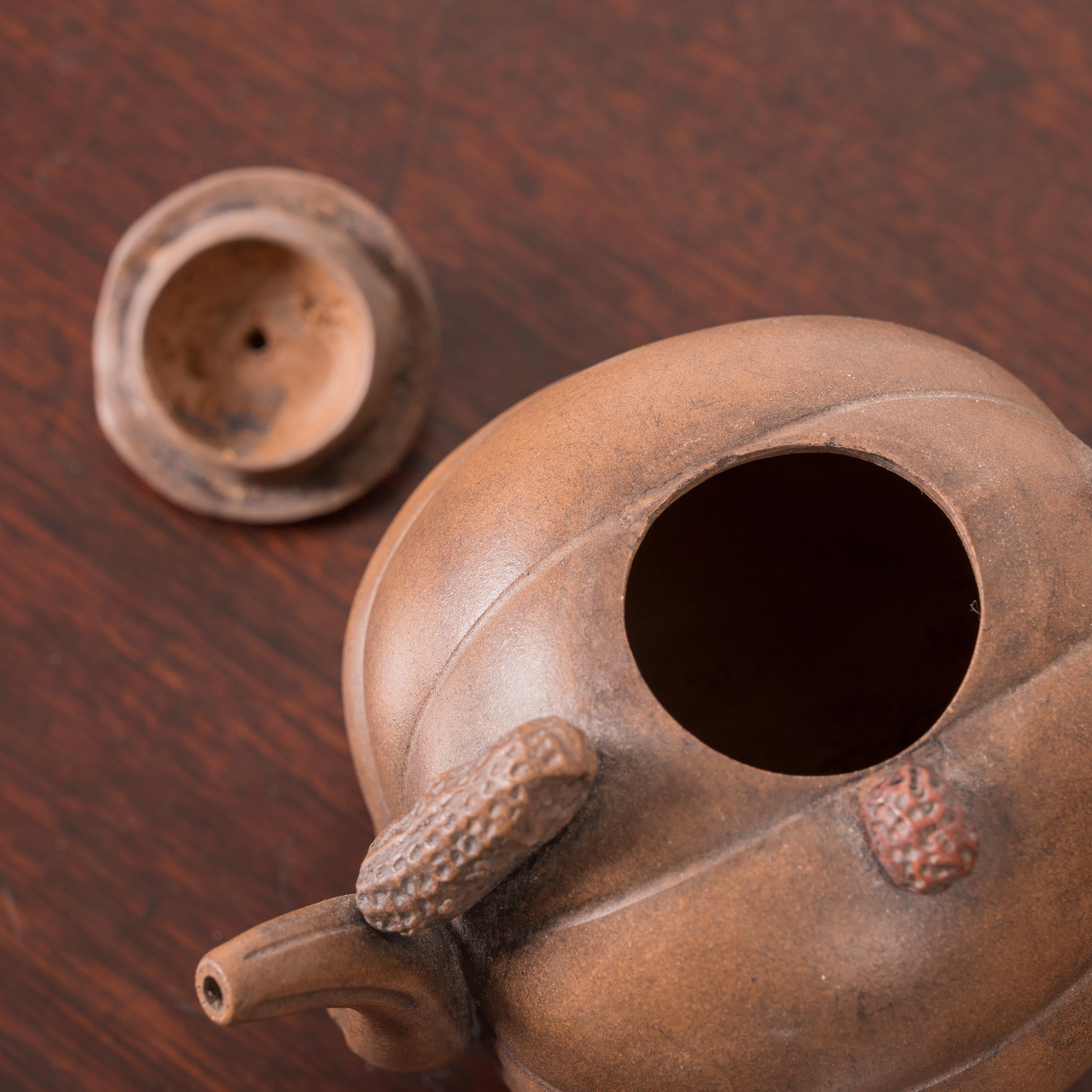 Yixing 'Hundred-Fruit' Teapot For Sale 4
