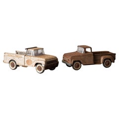 Vintage A Pair of Toy Pickup Trucks, 1950-60s