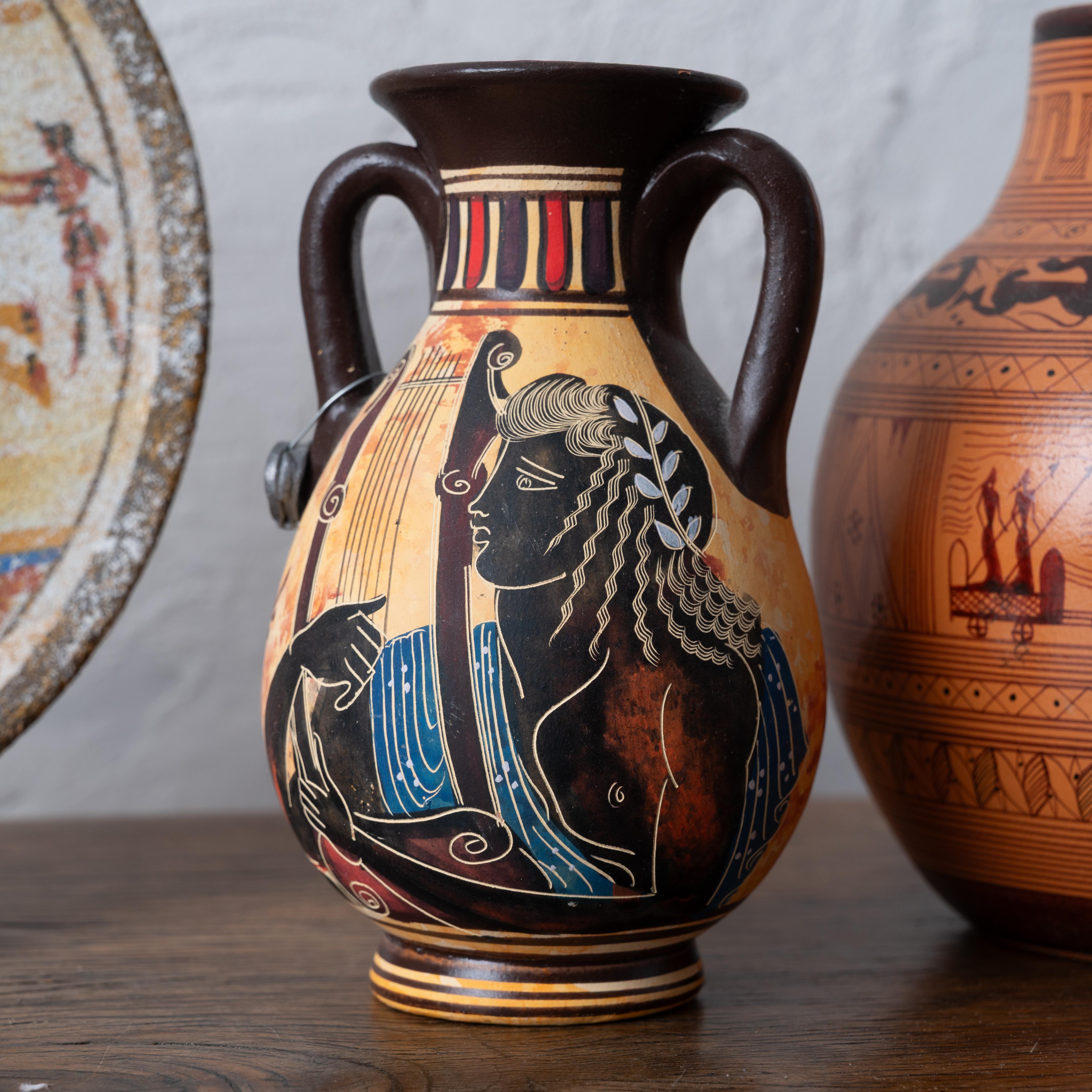 Lot von 4 griechischen Replik Töpferei im Zustand „Gut“ im Angebot in Savannah, GA