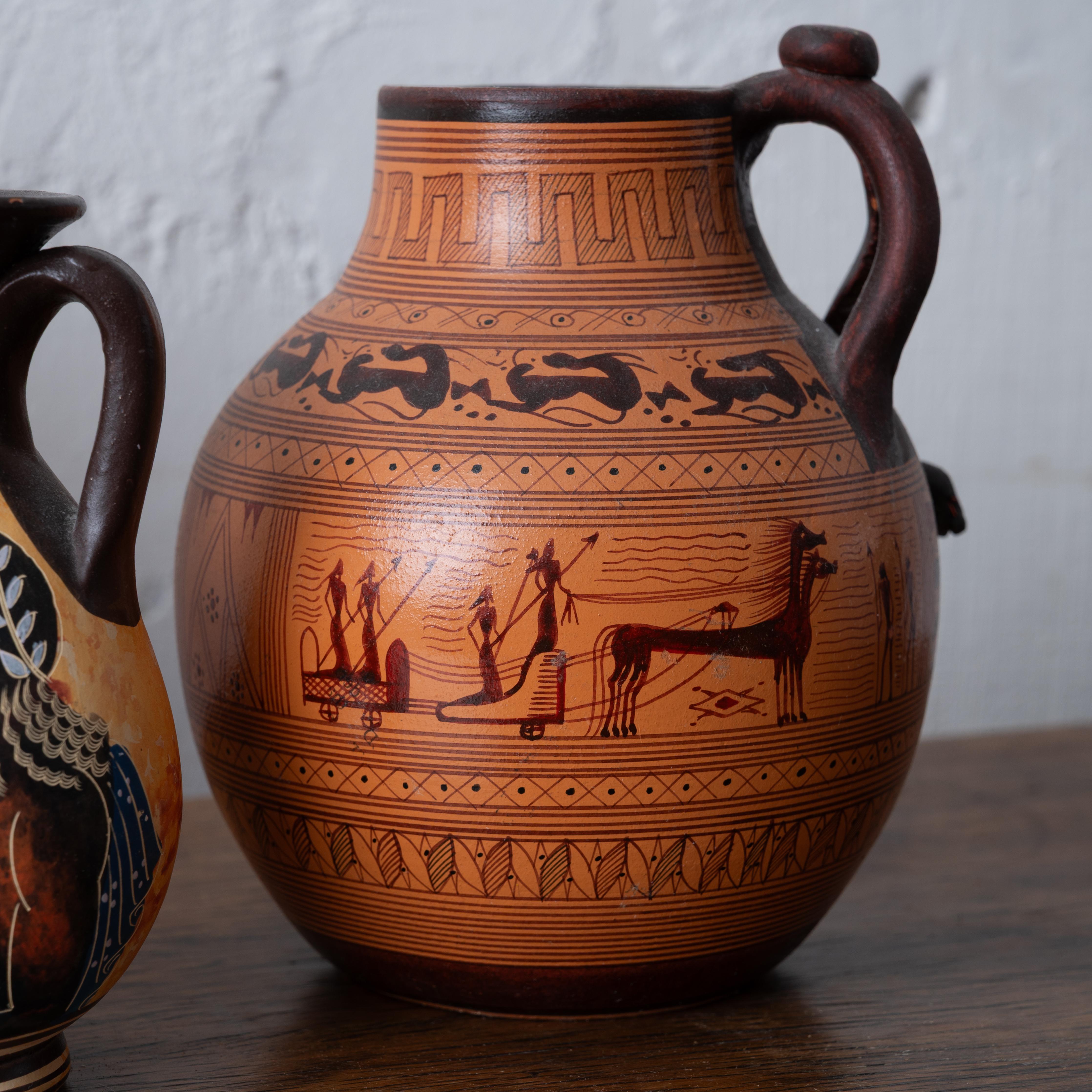 Lot von 4 griechischen Replik Töpferei (20. Jahrhundert) im Angebot
