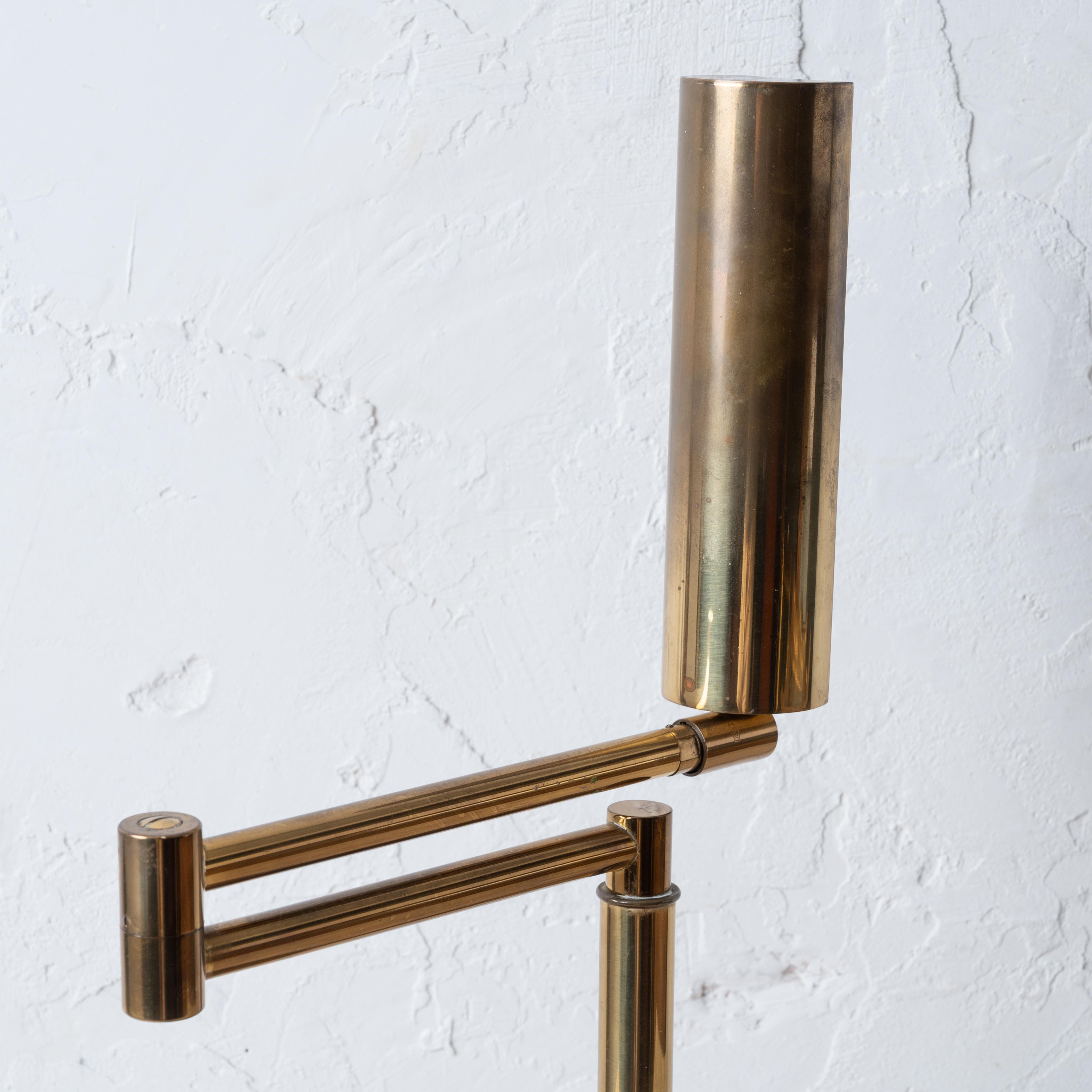 Mid-20th Century Koch & Lowy Articulating Brass Desk Lamp, c.1960 For Sale