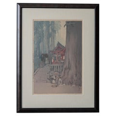Hiroshi Yoshida, « Journée brumeuse à Nikko », estampe japonaise, 1937