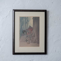 Hiroshi Yoshida, « Journée brumeuse à Nikko », estampe japonaise, 1937