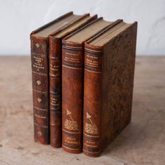 Antique Swedish Leather Bound Books, Set of 4 – Locke, Karlfeldt & Engström