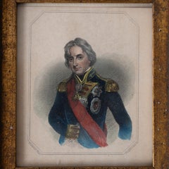 Lady Russell & Nelson, Pair of Hand-Colored Engravings, 19th Century