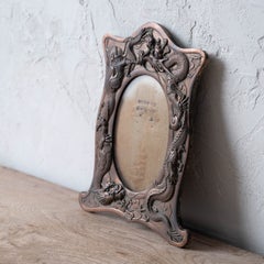 Japanese Copper Repoussé Dragon Photo Frame, c. 1900
