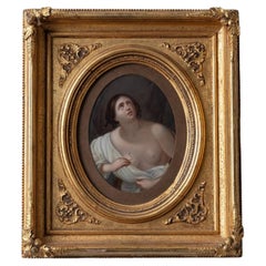 "Cleopatra with the Asp" Oil Painting, after Guido Reni, 19th Century