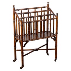 Faux Bamboo Canterbury Magazine Rack, c. 1950s