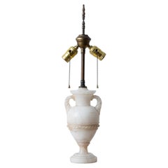 Alabaster Urn Lamp, France, c. Early 20th Century