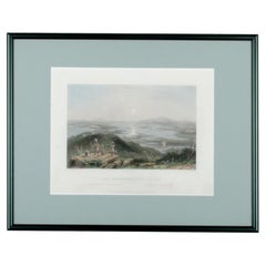 Il lago Winnipiseogee, visto da Red Hill, New Hampshire - Incisione di H. Wallis, 1839