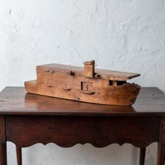 WWII Sailor Carved Escort Carrier, Mid-20th Century