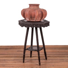 Lobed Earthenware Water Jar, Thailand, 20th Century