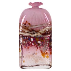 Peter Goss Art Glass Bottle Vase, 1985