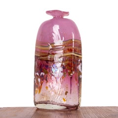 Peter Goss Art Glass Bottle Vase, 1985