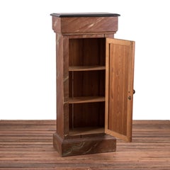 Faux Marble Pedestal Cabinet, American, Early 20th Century