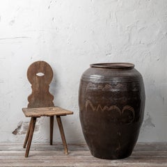 Korean Earthenware Storage Crock (Jangdokdae), 19th Century