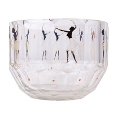 Steinschonau Haida Silhouette Bowl attr. Adolf Beckert, c.1920