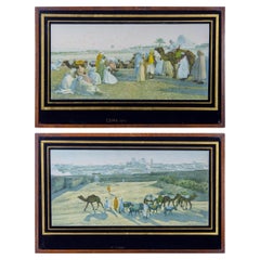 Lehnert & Landrock Orientalist Héliogravures in Eglomise Frames, c. 1910