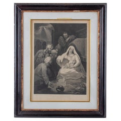 Litografía antigua de Belén, de Dobson para la Asociación Nacional de Arte