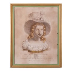 Prince Henri, Count of Chambord and Princess Louise d'Artois Engravings, c.1825