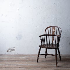 English Windsor Chair with Crinoline Stretcher