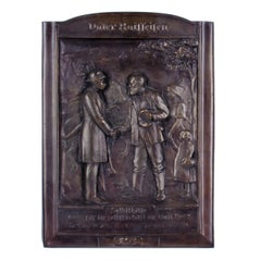 Arnold Künne - Friedrich Wilhelm Raiffeisen Bronze Plaques - A Pair