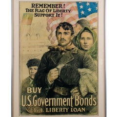 WWI 3rd Liberty Loan Remember the Flag of Liberty Poster