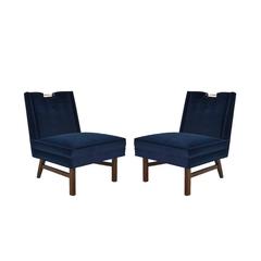 Pair of Slipper Chairs by Harvey Probber