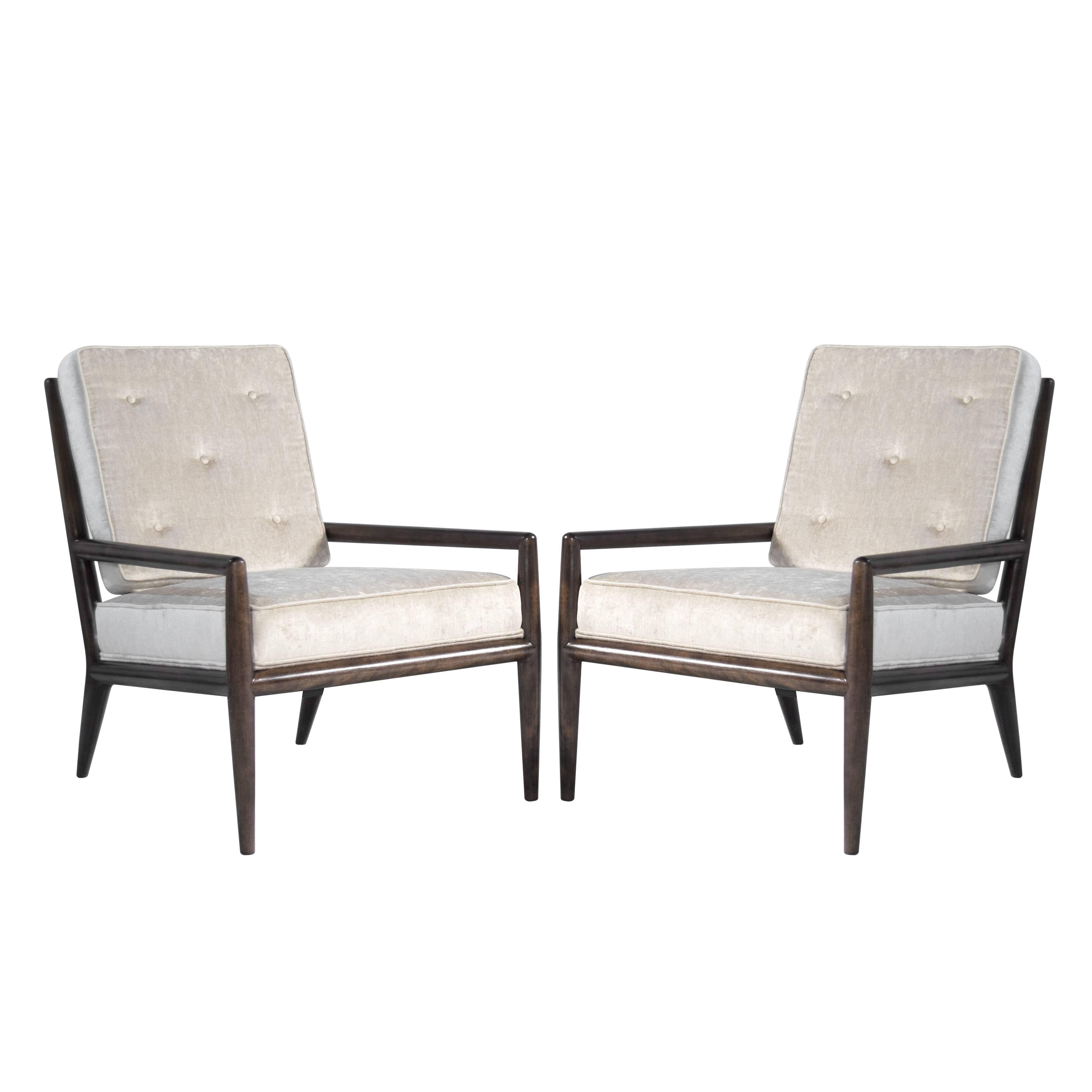 Pair of T.H. Robsjohn-Gibbings for Widdicomb Lounge Chairs
