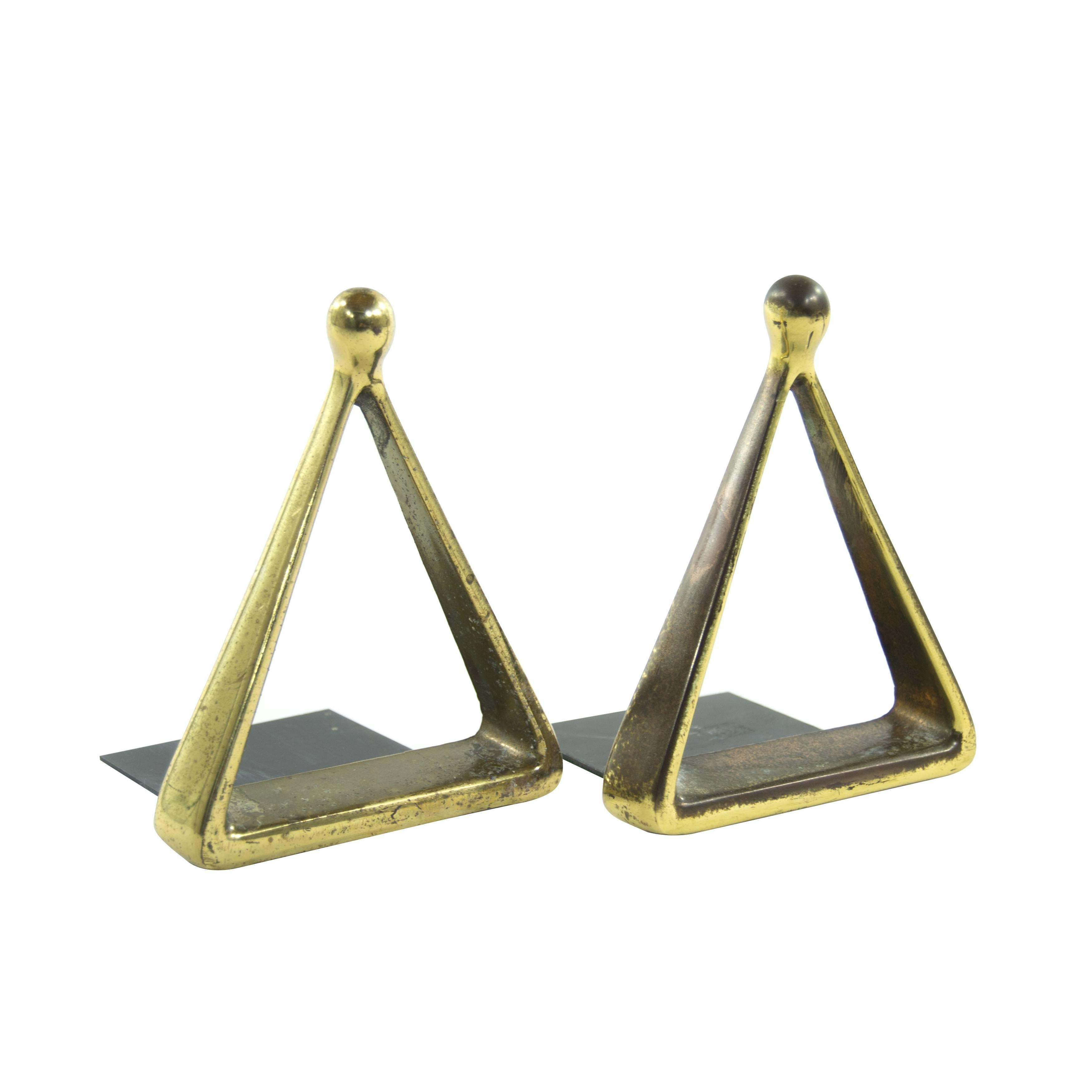 Pair of Triangular Bookends by Ben Seibel for Jenfred Ware, 1950s